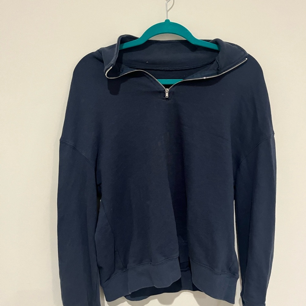 navy quarter zip